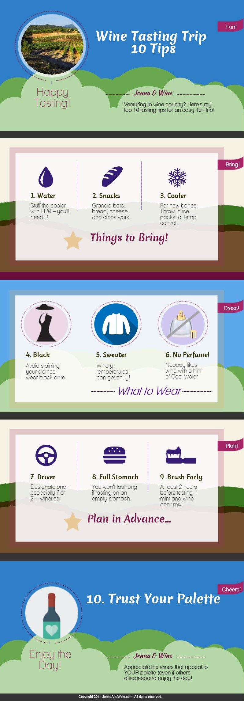 Infographic: Top 10 Wine Trip Tips