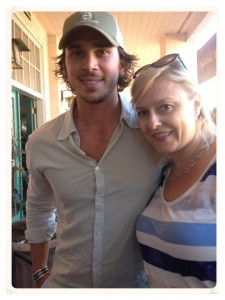 Ben from the Bachelor at his Envolve winery tasting room in Sonoma Plaza. 